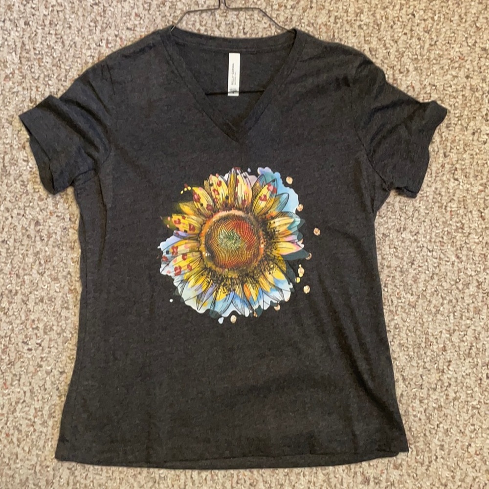 Custom Designed Sunflower Tshirt